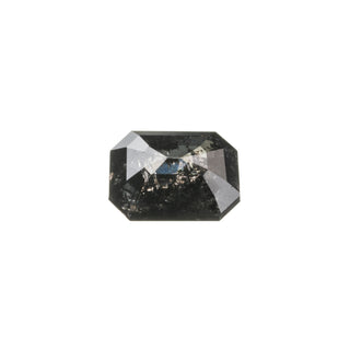 1.23 Carat Black Rose Cut Emerald Diamond