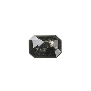 1.23 Carat Black Rose Cut Emerald Diamond