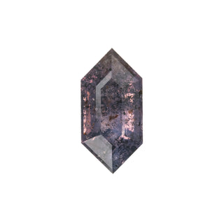 1.70 Carat Speckled Purple Full Cut Hexagon Sapphire