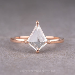 Clear Kite Diamond Engagement Ring