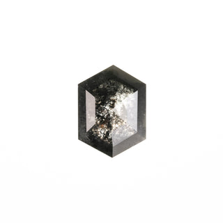 .81 Carat Salt and Pepper Rose Cut Hexagon Diamond