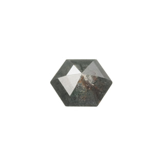 .82 Carat Salt and Pepper Rose Cut Hexagon Diamond