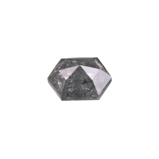 .98 Carat Salt and Pepper Rose Cut Hexagon Diamond