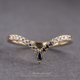 Mia Wedding Ring, 17 Ombre Diamond