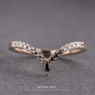 Mia Wedding Ring, 17 Ombre Diamond