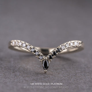 Mia Wedding Ring, 17 Ombre Diamond