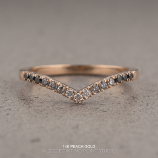 Vivian Wedding Ring, 15 Ombre Diamond