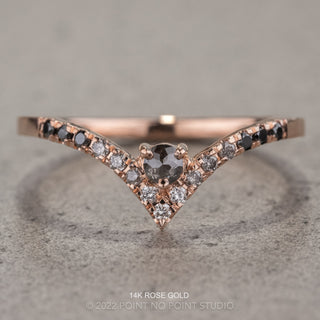 Vivianna Wedding Ring, 16 Ombre Diamond