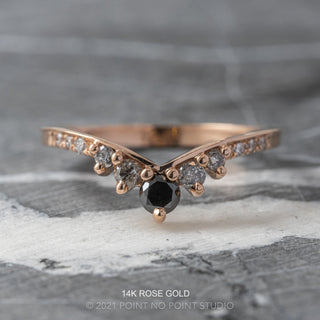 Margaret Wedding Ring, 11 Reverse Ombre Diamond