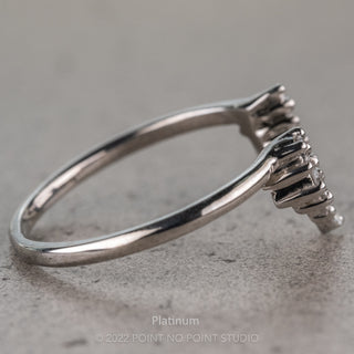 Sage Wedding Ring, 11 White Diamond