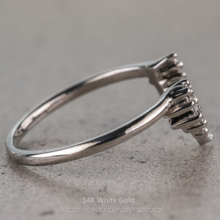 Sage Wedding Ring, 11 White Diamond