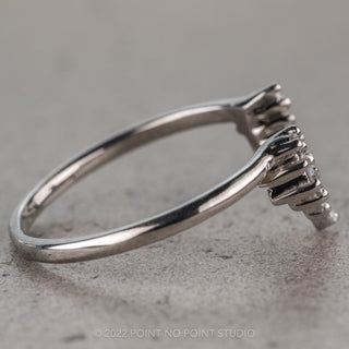 Sage Wedding Ring, 11 White Diamond