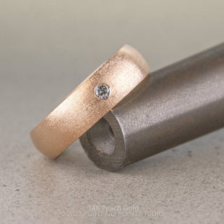 Salt and Pepper Diamond Mens Wedding Band, Comfort Fit men's wedding band, Point No Point Studio. Eco-friendly, Recycled Metals, Conflict Free.