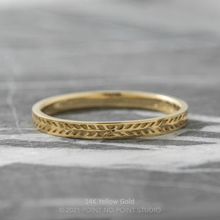 Chevron Wedding Ring, 2mm, Polished