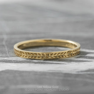 Chevron Wedding Ring, 2mm, Polished