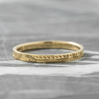 Chevron Wedding Ring, 2mm, Polished