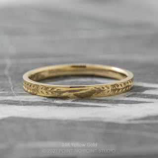 Chevron Wedding Ring, 2mm, Polished