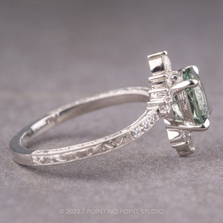 1.88 Carat Sapphire Engagement Ring, Clara Setting, Platinum