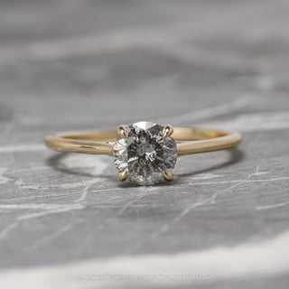 1.07 Carat Salt and Pepper Diamond Engagement Ring, Madeline Setting