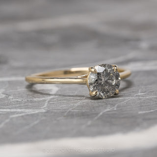 1.07 Carat Salt and Pepper Diamond Engagement Ring, Madeline Setting