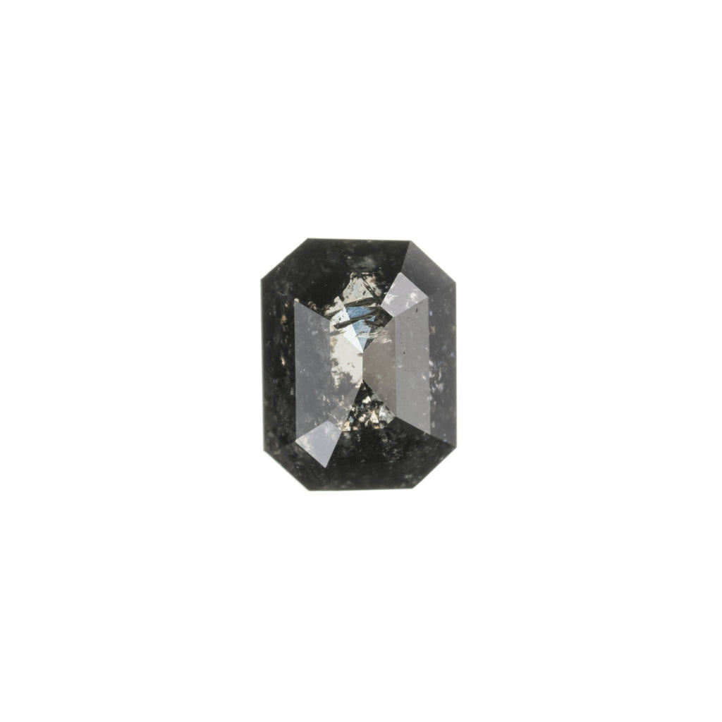 1.23 Carat Black Rose Cut Emerald Diamond – Point No Point Studio