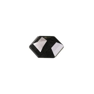 1.35 Carat Black Diamond, Rose Cut Hexagon