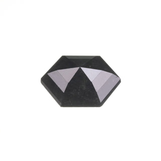 1.37 Carat Black Rose Cut Hexagon Diamond