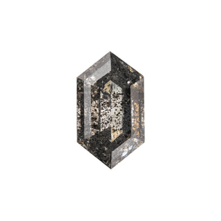 1.40 Carat Salt and Pepper Rose Cut Hexagon Diamond