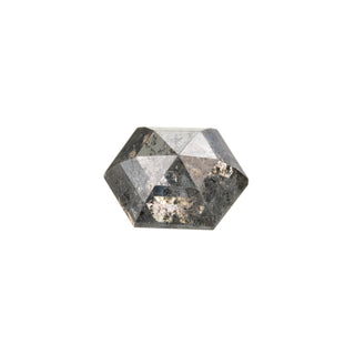 1.47 Carat Salt and Pepper Rose Cut Hexagon Diamond