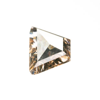 1.51 Carat Clear Champagne Toned Rose Cut Geometric Diamond