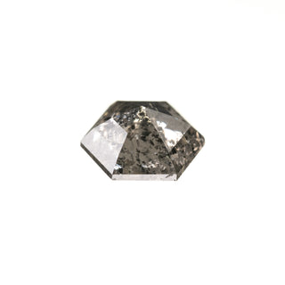 1.60 Carat Salt and Pepper Rose Cut Hexagon Diamond