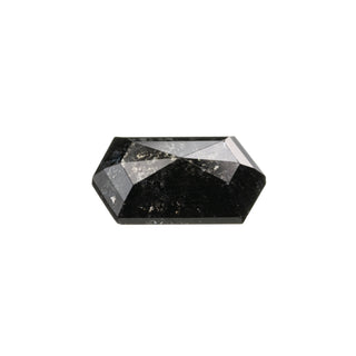 1.61 Carat Black Rose Cut Hexagon Diamond