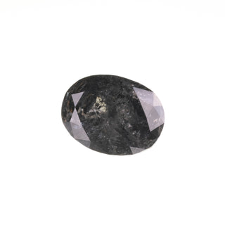 1.65 Carat Black Diamond, Double Cut Oval