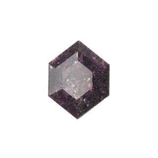 1.72 Carat Speckled Purple Full Cut Hexagon Sapphire