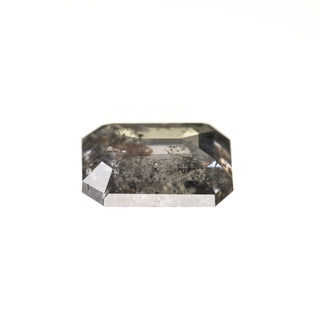 1.78 Carat Light Salt and Pepper Rose Cut Emerald Diamond