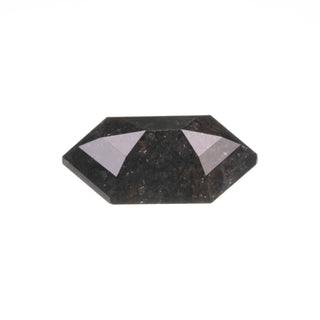1.80 Carat Black Diamond, Rose Cut Hexagon