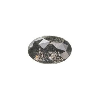1.95 Carat Salt and Pepper Double Cut Oval Diamond
