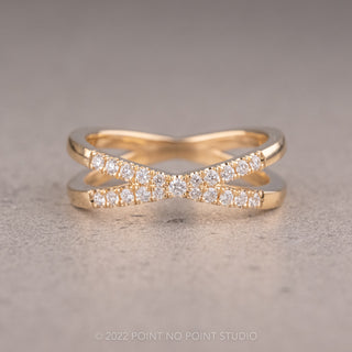 Xena Wedding Ring, 21 Diamond