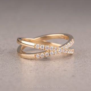 Xena Wedding Ring, 21 Diamond