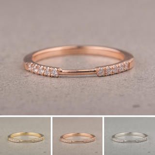 Harper Wedding Ring Cuff, 10 Diamond