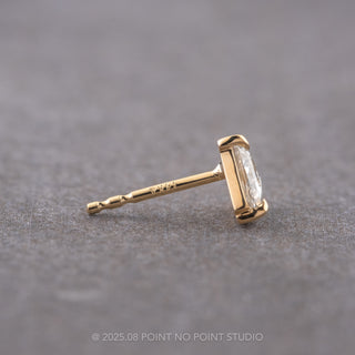 .46tcw Shield Diamond Studs, 14k Yellow Gold Earrings