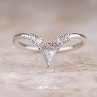 Athena Wedding Ring, 9 Salt and Pepper & White Diamond
