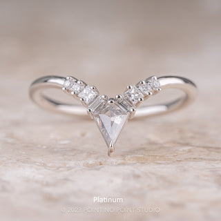 Athena Wedding Ring, 9 Salt and Pepper & White Diamond