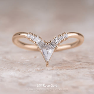 Athena Wedding Ring, 9 Salt and Pepper & White Diamond