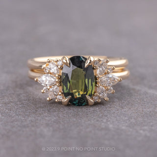 green oval sapphire