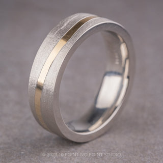 Custom Inlay Men's Wedding Band