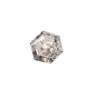 1.27 Carat Canadian Salt and Pepper Rose Cut Hexagon Diamond