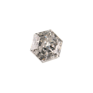 1.27 Carat Canadian Salt and Pepper Rose Cut Hexagon Diamond