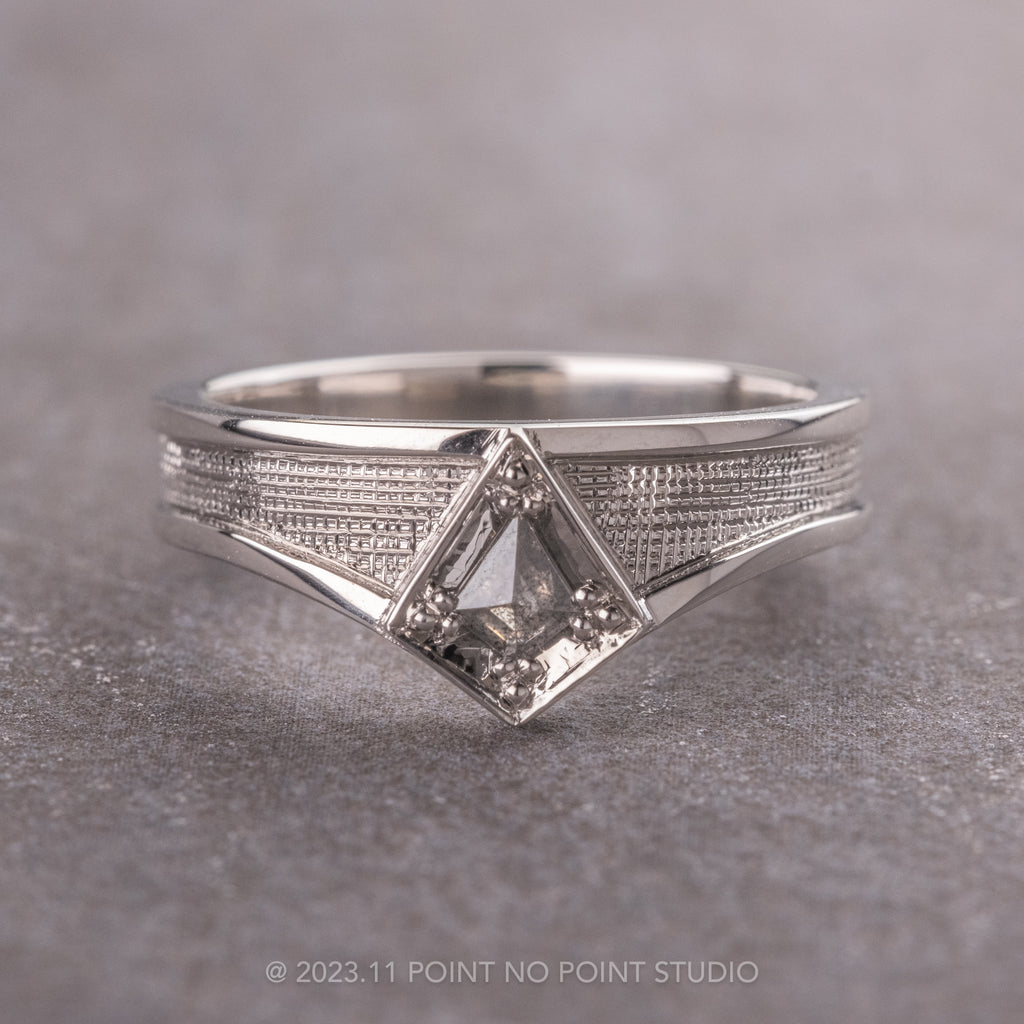 Custom Kite Diamond Men's Signet Ring – Point No Point Studio