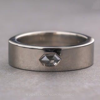 Custom Hexagon Men's Wedding Band